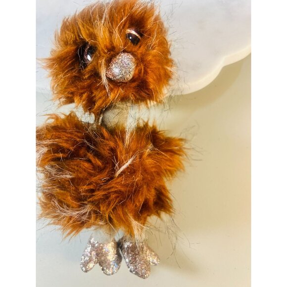 Ty Beanie Boo Orson Ostrich 6" Plush Toy Glitter Beak Feet Brown Collectible Toy - Picture 1 of 6